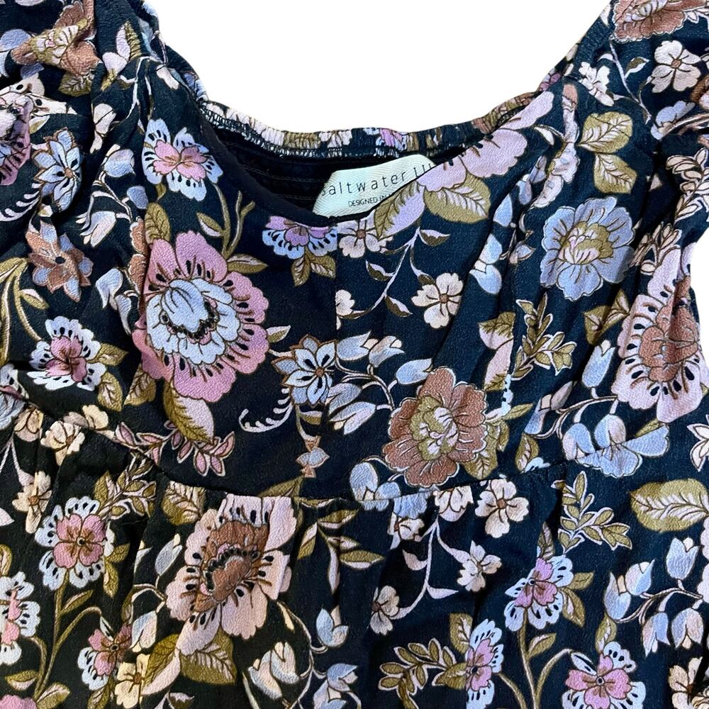 Saltwater Luxe Mini Dress Floral Boho - Picture 5 of 11